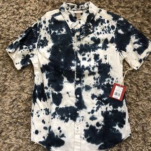 Tie dye button down shirt